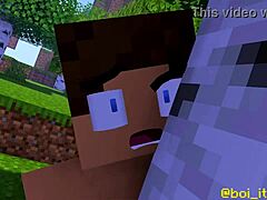 Epic minecraft adventures turn into steamy gay encounters with cum and ass action