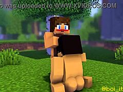 Petualangan Minecraft epik jadi aksi gay panas pancut dan kongkek bontot