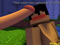 Epic minecraft adventures turn into steamy gay encounters with cum and ass action