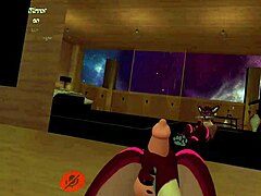 furry guy jerks his monster cock solo