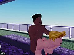 Meu cu apanhando na foda gay de Roblox, caralho que delícia!