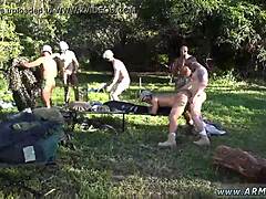 Cute army men gay get to witness how the fresh and nude recruits get