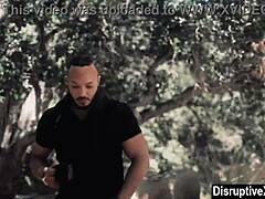 Married guy watches gay hunks fucking outdoor