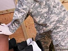 i'm so nervous for my first time cum eating with drill sergeant in outdoor group, but it's hot as hell