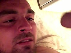 amateur close-up of swallowing jizz