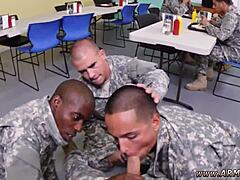 i'm so nervous for my first time cum eating with drill sergeant in outdoor group, but it's hot as hell