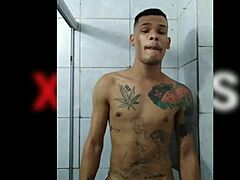 Luis Fernando enjoys a banana