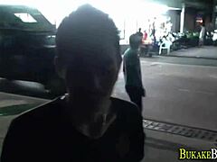 Asian Threeway Ends With Facial!