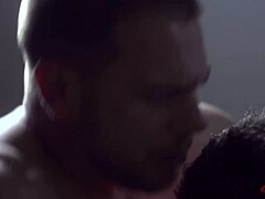 Muscular hunk breeds trainer anally