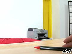 watch this stud get fucked hard.