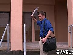 overflowing cumshots in sexy gay hardcore.