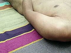 Indian Desi Straight Two Hands Masturbation Outdoors