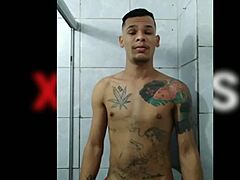 Luis Fernando enjoys a banana