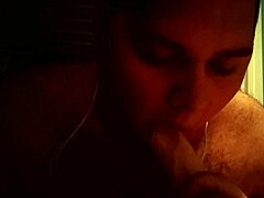 My First Time Doing Blowjob To A Dildo