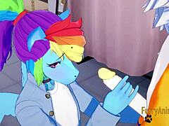 Digimon yaoi renamon and rainbow dash handjob blowjob anal creampie