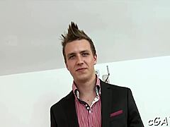 Handsome Hunk Gets Ass Thrashed In Hardcore Gay Sex Competition