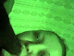 demon deepthroat on big black monster cock, sucking hard