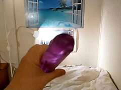 Horny finnish amateur reaches orgasm on bed without touching