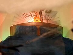 on halloween night, jon arteen the 18+ ghost boy bareback fucks curly emo femboy goth ladyboy until loud moaning orgasm.