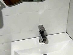 Cute Indian Soloboy Masturbates Huge Cock In Bathroom