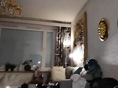 Horny finnish amateur reaches orgasm on bed without touching