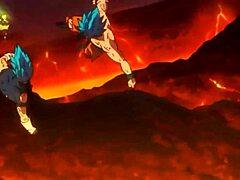 Broly Pounds Freeza in Intense Dragon Ball Action