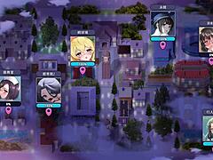 intriguing asian hentai game where counselor dates and anally penetrates library senior with toy