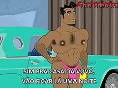 Pornô gay em desenho contrasts the professor putão in intriguing Brazilian hentai animation
