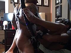 this leather swing is perfect for hardcore action