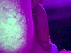 Sexxxy soloboy flashes huge cock in pink light for you!