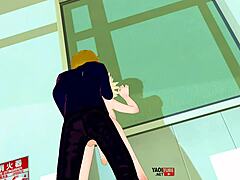 Kåt i My Hero Academia yaoi-orgie Deku Bakugou Todoroki Kaminari knullas av klasskompisar anime hentai