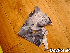 These young gays kiss then give blowjobs before pounding skinny tattooed asses