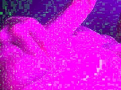 Sexxxy soloboy flashes huge cock in pink light for you!