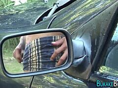 i love when latino twinks suck cocks in 69 position outdoors with blowjobs and facials