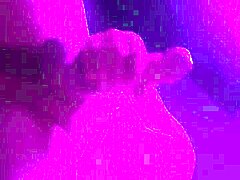 Sexxxy soloboy flashes huge cock in pink light for you!