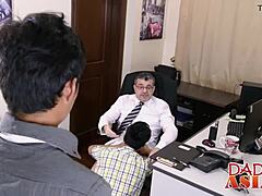 uh, this big dicked daddy's got gilbert and andrew in a wild threesome... feels so intense, y'know?