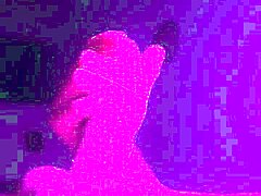 Sexxxy soloboy flashes huge cock in pink light for you!