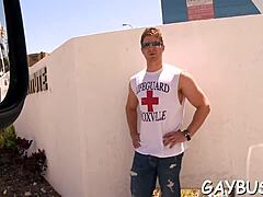 big ebony cock stretches gay ass in hardcore fucking session