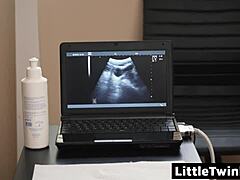 Filling the petite twink's tight body with monster cock in doggystyle. He rimmed and fingered him first in hospital breeding.