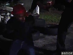 Amateur Black Police Uniform Group Hardcore Interracial Gangbang Orgy