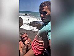 Dotadao ramped up the intensity slamming without condom deep into that white twink's tight ass for raw pleasure