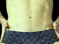 ai's stretching that tight twink body on the stool in those short shorts... damn fit stud showing off every curve combined in hot scenes