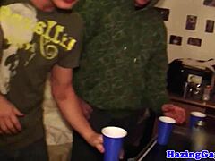 Amateur frat twinks get drilled hard in dorm reality