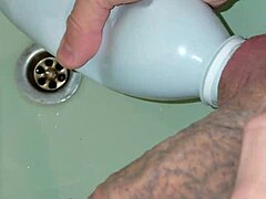 whoa vacuum bottle sucks tattooed guy's big dick sloppy