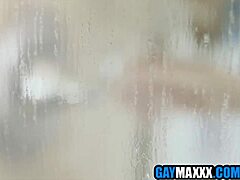 Straight Jock Gives In And Bareback Fucks Hunky Shower Buddy