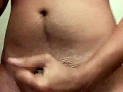 sexy muscular guy spreads ass hole for hard wanking