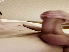 Whoa, big cock twink unloads hose-like cum spray everywhere!