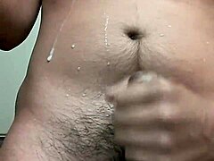 sexy muscular guy spreads ass hole for hard wanking