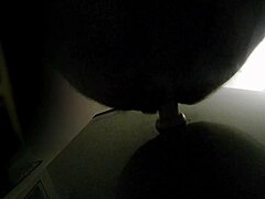 imagine cum dripping from his face after solo dildo ass fuck facial blast