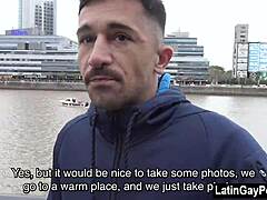 athletic straight latino dude deepthroats bareback for cash muscular sex